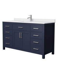 White Cultured Marble, 1-Hole