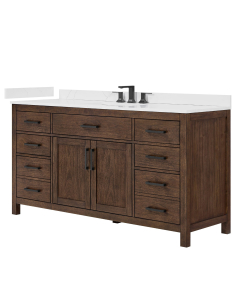 Carrara Cultured Marble, 1-Hole