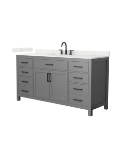 White Cultured Marble, 1-Hole