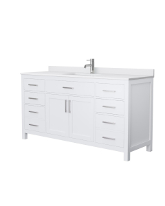 Brushed Nickel - Carrara Cultured Marble
