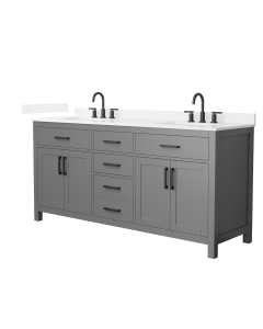 White Cultured Marble, 1-Hole