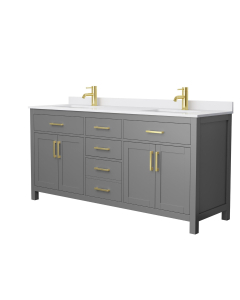 White Cultured Marble, 1-Hole