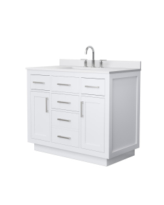 White Cultured Marble, 3-Hole