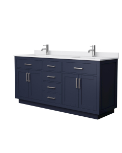 White Cultured Marble, 1-Hole