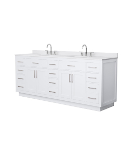 White Cultured Marble, 3-Hole
