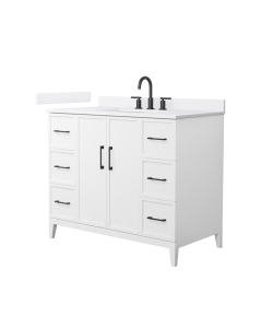 White Quartz, 3-Hole