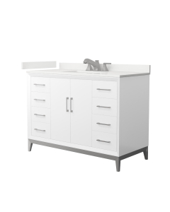 White Quartz, 3-Hole