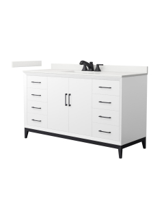 White Quartz, 3-Hole