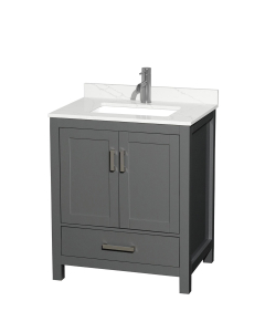 Wyndham Sheffield (single) 30-Inch Dark Gray Vanity