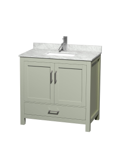Carrara Marble, Rectangular, 1-Hole