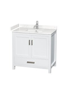 Carrara Cultured Marble, 1-Hole