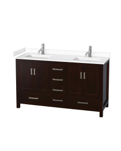 White Cultured Marble, 1-Hole