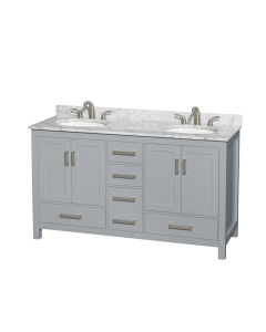 Carrara Marble, Oval, 3-Hole