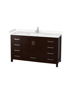 Wyndham Sheffield (single) 60-Inch Espresso Vanity