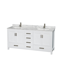 Carrara Marble, Rectangular, 1-Hole