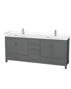 White Cultured Marble, 1- Hole