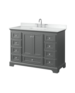 White Cultured Marble, 3-Hole