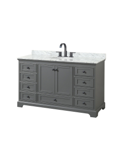 Carrara Marble, Oval, 3-Hole