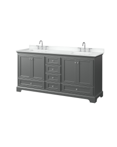 White Cultured Marble, 3-Hole