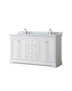 Carrara Marble, Oval, 3-Hole