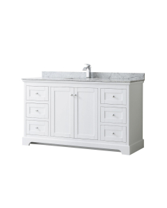 Carrara Marble, Rectangular, 1-Hole