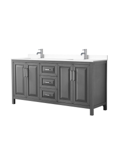 White Cultured Marble, 1-Hole