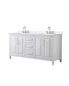 White Quartz, 3-Hole