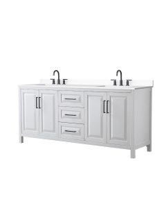 White Cultured Marble, 3-Hole