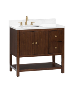 Avanity Zoe (single) 36-Inch Walnut Vanity - ZOE-V36-WA