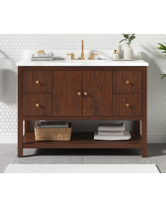 Avanity Zoe (single) 48-Inch Walnut Vanity - ZOE-V48-WA