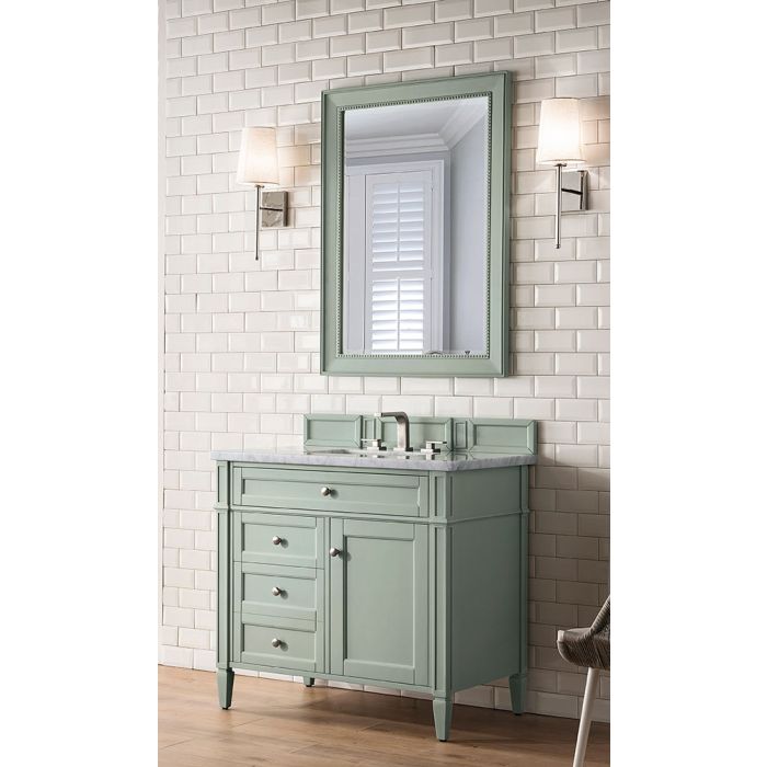 Buy James Martin Brittany (single) 36-Inch Sage Green Vanity - 650-V36 ...