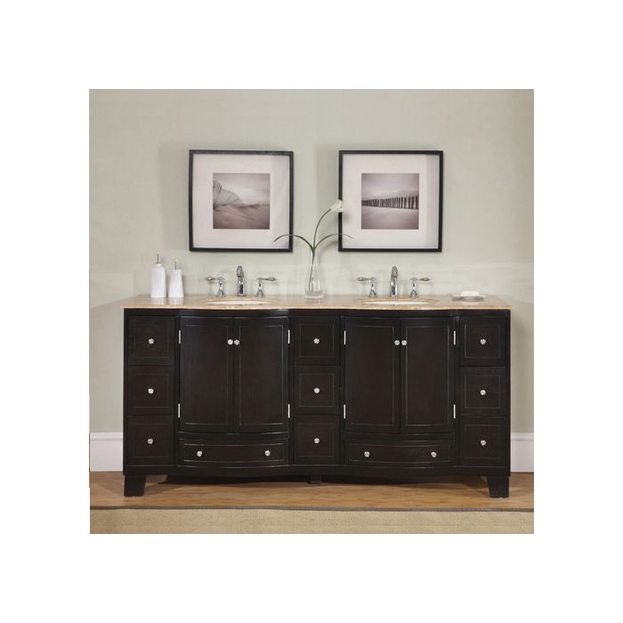 Buy Roma (double) 72-Inch Espresso Transitional Bathroom Vanity BVE ...