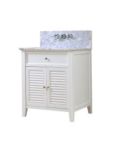 Hesperia Premium (single) 32-Inch White Bathroom Vanity With Top/Sink
