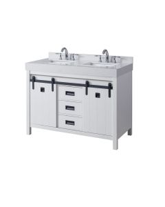 Calistoga Exclusive (double) 48-Inch White Bathroom Vanity With Top/Sinks