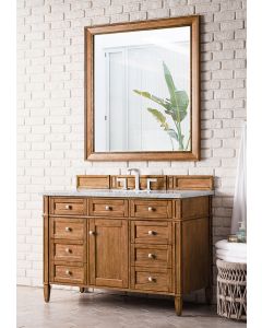 James Martin Brittany (single) 48-Inch Saddle Brown Vanity - 650-V48-M-SBR