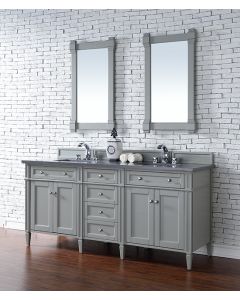 James Martin Brittany (double) 72-Inch Urban Gray Vanity - 650-V72-UGR