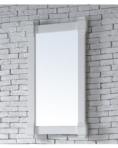 James Martin Brittany 21.5-Inch Bright White Transitional Bathroom Mirror
