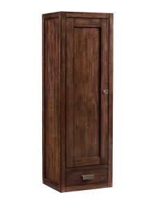 James Martin Addison 12-Inch Mid Century Acacia Petite Tower Hutch - Left