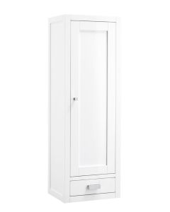 James Martin Addison 12-Inch Glossy White Petite Tower Hutch - Right