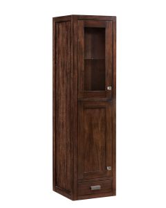 James Martin Addison 14.88-Inch Mid Century Acacia Grand Tower Hutch - Left