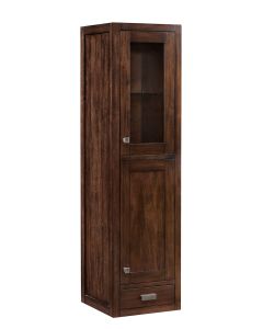 James Martin Addison 14.88-Inch Mid Century Acacia Grand Tower Hutch - Right