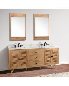 Avanity Harper (double) 73-Inch Natural Teak Vanity - HARPER-V72-NT