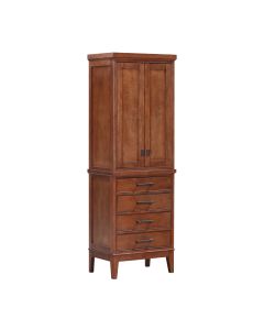 Avanity Madison 24-Inch Tobacco Traditional Bathroom Tall Linen Side Cabinet