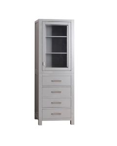 Avanity Modero 24-Inch Chilled Gray Traditional Bathroom Tall Linen Side Cabinet