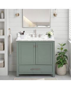 Avanity Modero (single) 36-Inch Smoke Green Vanity - MODERO-V36-SG
