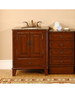 Roanoke With Side Cabinet (single) 48.5-Inch Traditional Bathroom Vanity Set