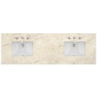 James Martin (double) 72-inch Eclos Tajnar Engineered Stone/Glass Countertop & Rectangular Sinks - 3cm Thick (040)