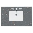 James Martin (single) 36-inch Silestone Parisien Bleu Quartz Countertop & Rectangular Sink - 3cm Thick