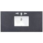 James Martin (single) 48-inch Silestone Charcoal Soapstone Quartz Countertop & Rectangular Sink - 3cm Thick
