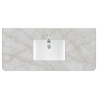 James Martin (single) 48-inch Silestone Victorian Silver Rounded Quartz Countertop & Rectangular Sink - 3cm Thick / 1-Hole